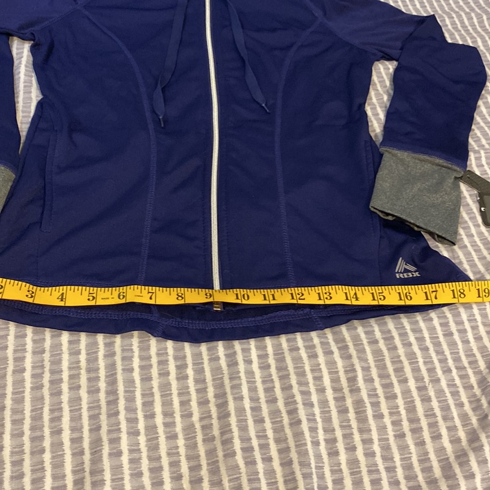 NWT M RBX Purple Zip Down Hoodie - Picture 4 of 8